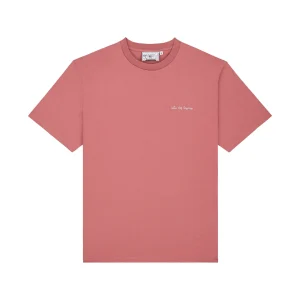 T-shirt Côte des basques brodé Vieux Rose