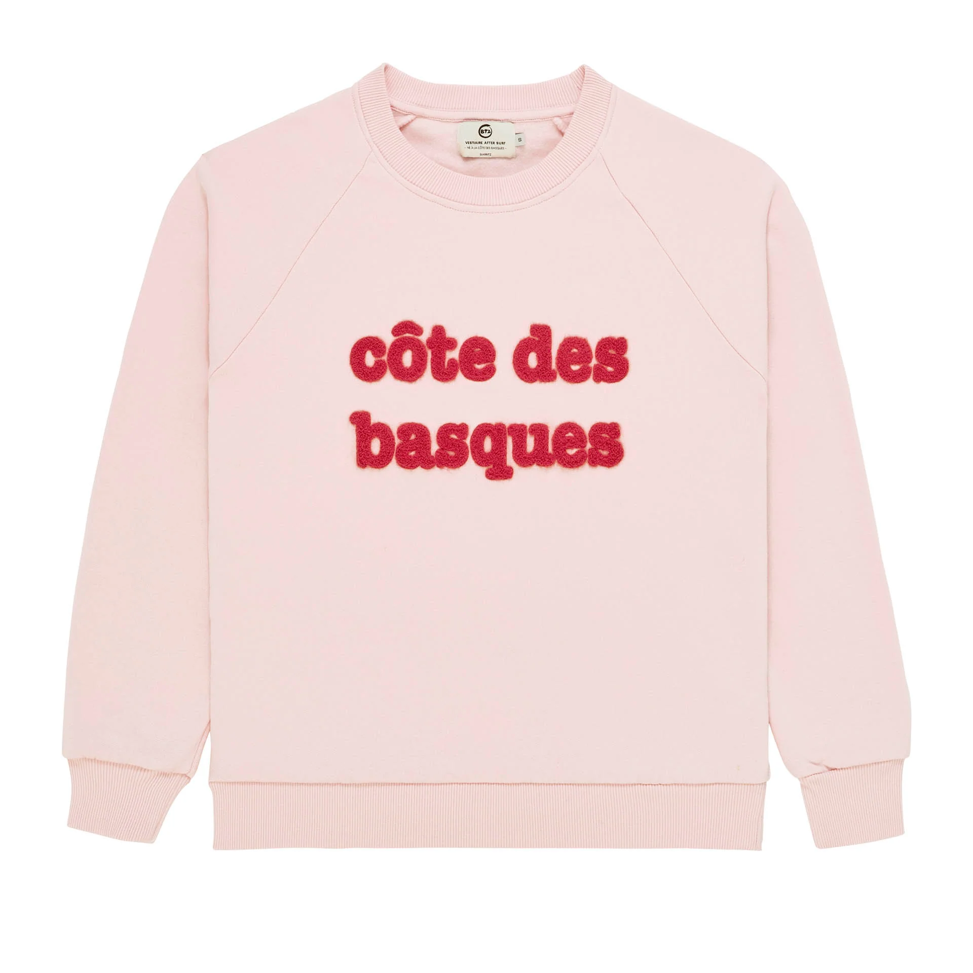 Sweatshirt Côte des Basques rose rouge – Image 2