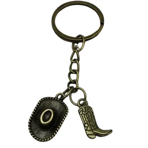 Porte-Clés vintage avec breloques