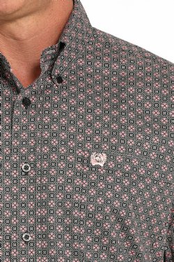 Chemise western Stretch médaillon grise - Homme – Image 3